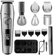 🧔 cordless surker beard trimmer & body grooming kit - 6 in 1 hair clipper for men, shaver, nose hair trimmer - usb rechargeable & washable logo