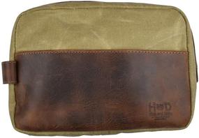 img 3 attached to 🧳 Hide & Drink - Travel Dopp Kit, Toiletry Case, Organizing Bag, Accessories - Handmade Waxed Canvas