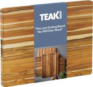 teakhaus wooden cutting board - large rectangle carving board (24 x 18 x 1.5 inch) - high-quality and sustainable logo