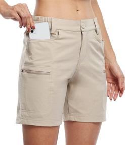 img 4 attached to 🩳 Willit Women's Hiking Cargo Shorts: Stretchable Golf & Outdoor Summer Shorts with Pockets - Water Resistant 5