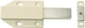 img 3 attached to Convenient Magnetic Touch Latch for Large Doors - White - 2 Pack