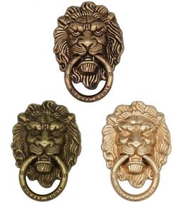 img 4 attached to 🦁 Кольцевая подставка для телефона с ярким рисунком льва - милый универсальный металлический зажим для пальца планшета, подставка для кикстарта (набор из 3)