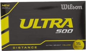 img 3 attached to 15-Pack of Yellow Wilson Ultra 500 Golf Balls