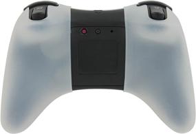 img 1 attached to 🎮 Wii U Pro Controller Rubber Case - Clear Soft Silicone Full Body Protector Skin Cover for Better Protection