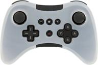 🎮 wii u pro controller rubber case - clear soft silicone full body protector skin cover for better protection logo