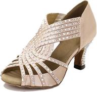 👠 synthetic crystals ballroom women's shoes in athletic by tda heel logo