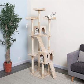 img 1 attached to 🐱 72-Inch Cat Tree by Go Pet Club