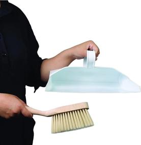 img 3 attached to 🧹 Premium Metal Dustpan and Brush Set - Durable Steel, Natural Wood, and PBT Bristles for Effective Indoor Cleaning