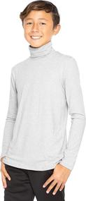 img 4 attached to 👕 Премиум растяжимый комфортный термо-лиф с длинным рукавом для мальчиков X-Large - активная одежда для улучшенной подвижности.