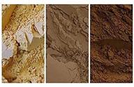 🎨 the eco toned collection - 3 pack natural mineral pigment kit (150 ml, 5oz ea): pale yellow ochre from france, organic umber for cpr, roasted umber france logo