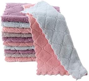 img 4 attached to Ateech Microfiber Double Sided Towels，Reusable Household