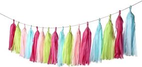 img 3 attached to 🎉 Tissue Paper Tassel DIY Party Garland Decor: Perfect for All Events & Occasions, 20 Tassels per Package!