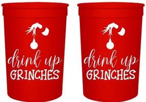 img 3 attached to Чашки для рождественской вечеринки Drink Grinches