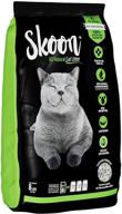 🐱 skoon all-natural cat litter, 8 lbs - lightweight, non-clumping, low-maintenance, eco-friendly - superior liquids absorption, odor-locking, and sealing logo