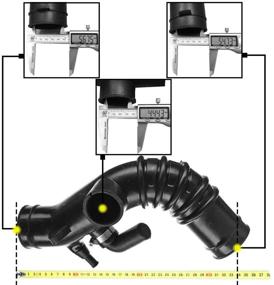 img 3 attached to A-Premium Air Intake Hose Tube Replacement for Toyota Camry XLE LE CE Sedan 1997-1999 & Solara SE Coupe 1999, L4 2.2L Petrol Engine