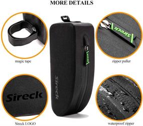 img 1 attached to 🚴 Waterproof Sireck Bike Bag - Top Tube Bicycle Frame Bag for Cycling with Front Phone Pouch - Pannier Pouch Riding Accessories