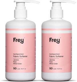 img 4 attached to 👕 FREY Natural Liquid Fabric Softener - 2 Pack, Enhances Clothing Appearance, Texture, and Fragrance (Jasmine/Rose Scent)