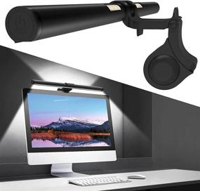 img 4 attached to 💡 OOWOLF Monitor Light Bar for Computer Desk/Office/Home - e-Reading LED Task Lamp with Blue-Ray Filter, No Glare, High CRI ≥95, Dual Light, 3-Color Mode, Memory Dimming - Eye Care Screen Light
