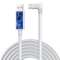 🔌 enhanced version: kiwi design 16ft usb c link cable for oculus quest 2, light gray, signal amplifier included logo