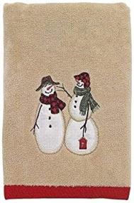 img 4 attached to Avanti Snowmen Gathering Hand Towel