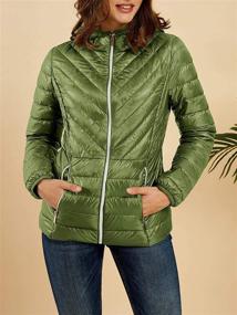 img 2 attached to Womens Packable Hooded Jackets Weight Women's Clothing