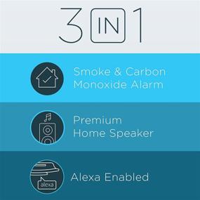 img 3 attached to 🏠 First Alert Onelink Safe &amp; Sound - Smart Hardwired Smoke + Carbon Monoxide Detector and Premium Home Speaker featuring Amazon Alexa