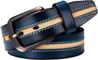 👔 barry wang genuine cowhide leather fashion men's belts and accessories - adjustable design logo