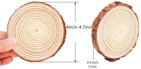 img 3 attached to 🌳 MAOM Natural Wood Slices: 15 Pack Round Wood Discs for DIY Crafting & Home Decorations