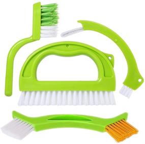 img 4 attached to 🧽 Deep Cleaning Grout Brush - Nylon Bristle Tile Joint Scrubber - Perfect for Showers, Floors, Windows, Bathrooms, Kitchens, Tracks, and Household Cleaning - 4 in 1 Value Pack By DoriHom