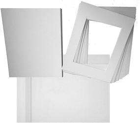 img 4 attached to Studio 500 Pack of 25 White Pre-Cut Picture Mat 5x7 inches for 4x6 Photos with White Core Bevel Cut Mattes Sets, Backing Board, and Clear Plastic Bags (Complete Set of 25 White 5x7 Mats)