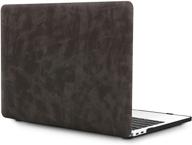 oneget laptop case for macbook air 13 inch case 2018 release a1932 pu leather case (with hd screen protector&amp laptop accessories logo