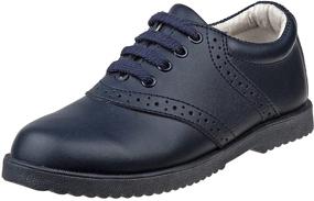 img 4 attached to Academie Gear Unisex Leather School Boys' Shoes for Oxfords