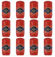 old spice men's antiperspirant deodorant, captain scent, red collection - pack of 12, 2.6 ounce logo