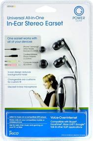 img 2 attached to 🎧 Универсальные наушники Power Gear In-Ear - Все в одном проводные наушники с микрофоном для работы из дома, музыки, игр - Совместимы с iPhone, Android, ПК, Mac - Идеальны для Skype, Zoom, Teams, Discord, VoIP - Черные (98968)