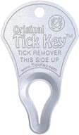🐛 the original tick key - tick removal device: portable, safe, and highly effective tool for tick removal (silver) logo