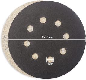 img 2 attached to 🪨 80Pcs Wet Dry Sanding Discs - YIPLED 5 Inch 8 Holes Hook &amp; Loop Sanding Pads - 400 600 800 1000 1200 1500 2000 3000 Grit Round Sandpaper for Metal, Car Grinding and Polishing