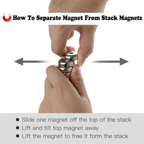 img 1 attached to 💪 Оптимальная сила удержания: Магниты сенкуются промышленной прочностью для надежной производительности.