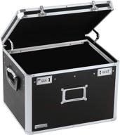 🔒 secure your files with vaultz locking letter/legal file chest, 12 3/8"h x 17 5/8"w x 14"d, black logo