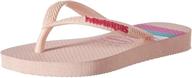 шлепанцы-сандалии havaianas unisex-child slim colorblock: стильный комфорт для детей логотип