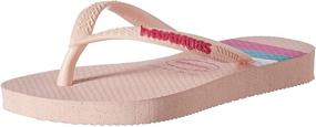 img 4 attached to Шлепанцы-сандалии Havaianas Unisex-Child Slim Colorblock: стильный комфорт для детей