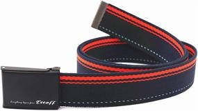 img 4 attached to 👖 TeeOff Reversible Black Metal Buckle Men's Belt Accessories