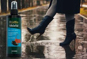 img 1 attached to 👟 Cadillac Shield Water and Stain Protector Spray - Ultimate Shoe Care Solution - 8 oz - Non Aerosol - Waterproof & Protects Leather, Suede, Nubuck, Fabric, Nylon & More