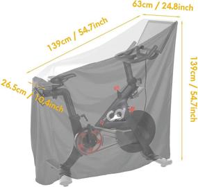 img 3 attached to 🚲 Waterproof Bike Cover for Peloton Bike, Peloton Bike+, and Nordictrack S22i Exercise Bike - Indoor/Outdoor Storage Dust Protection with Securing Straps