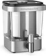 enhance your coffee experience with kitchenaid kcm5912sx ☕️ cold brew coffee maker: 38 ounce brushed stainless steel logo