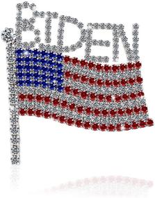 img 2 attached to Rhinestone Brooches American Democratic Presidential