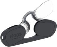 👓 rectangular armless reading glasses - 6 color variations and 5 correction options by nooz optics logo