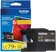 brother printer lc79y super high yield (xxl) yellow cartridge ink - retail packaging logo