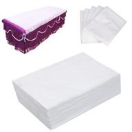 💦 waterproof disposable massage table sheets, set of 20, 30&#34; x 70.5&#34;, ideal for beauty salon, spa, tattoo parlors, and hotels logo