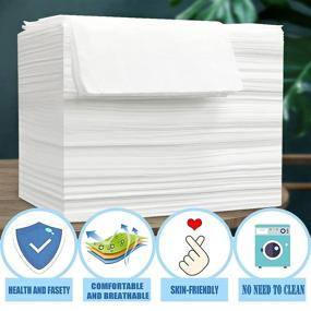 img 1 attached to 💦 Waterproof Disposable Massage Table Sheets, Set of 20, 30&#34; X 70.5&#34;, Ideal for Beauty Salon, Spa, Tattoo Parlors, and Hotels