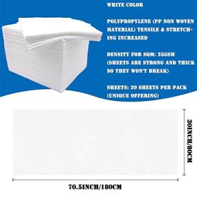 img 2 attached to 💦 Waterproof Disposable Massage Table Sheets, Set of 20, 30&#34; X 70.5&#34;, Ideal for Beauty Salon, Spa, Tattoo Parlors, and Hotels